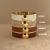 Capri Enamel Large Bracelet Amber/Gold