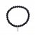 Biker Black Elastic Bracelet