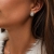 Drop Crystal Earring Silver