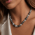 Marbella Necklace Grey/Gold
