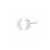 Moon Stud Earring Silver
