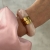 Bali Resin Bangle Pink/Gold