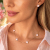 Clover Multi Necklace Pink/Gold