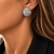 Rondo Crystal Earring Silver