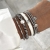 Capri Enamel Bracelet White/Silver