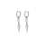 Spike Crystal Earring Clear/Silver