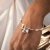 Faith Hope Love Bangle Silver