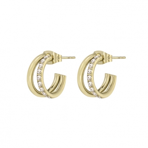 Crown Duo Hoop Gold