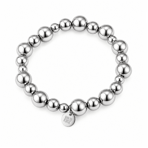 Brea Elastic Bracelet Silver