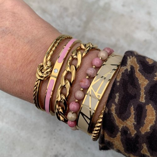 Beverly Bracelet Pink/Gold