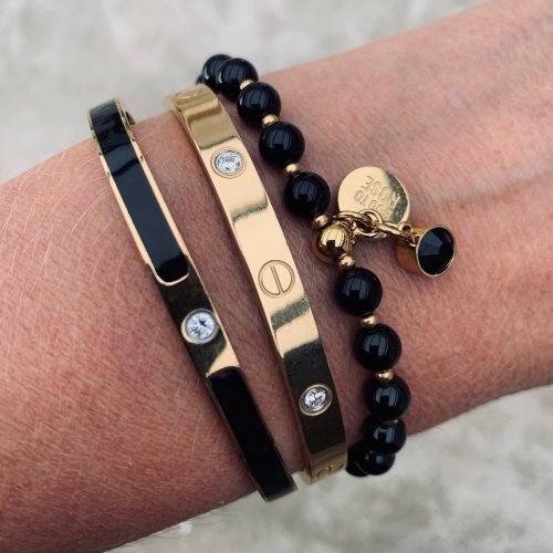Beverly Bracelet Black/Gold