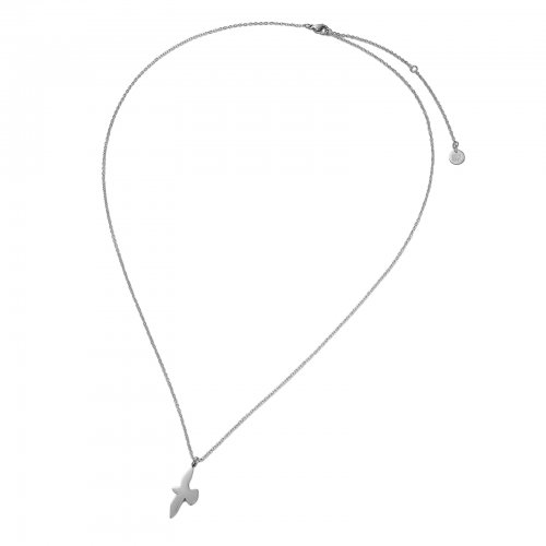 Dove Long Necklace Steel