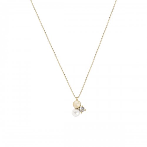 Ice pearl Short Necklace Gold