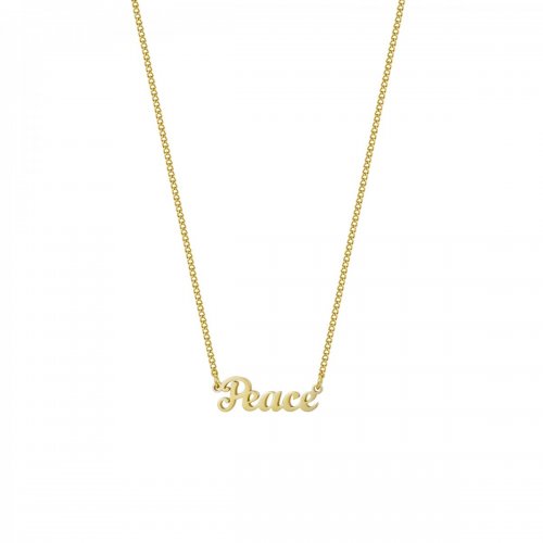 Peace Necklace Gold