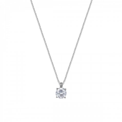 Stella Necklace Clear/Silver