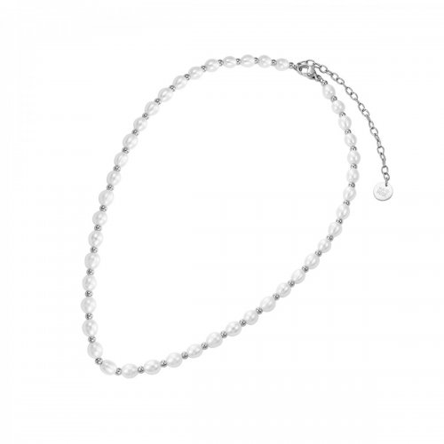 Pearl Collier Necklace Silver