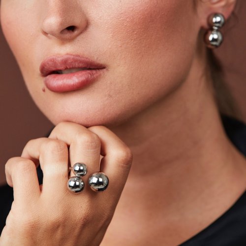 Brea Large Ring Silver