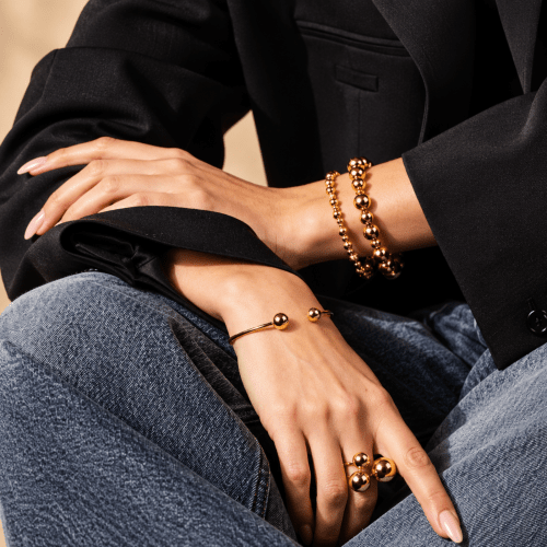 Brea Elastic Bracelet Gold