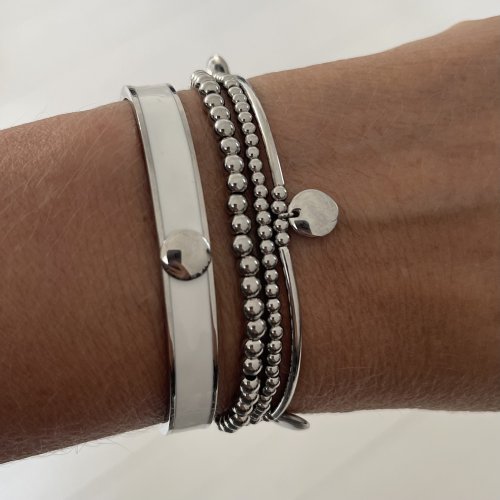 Capri 3-pack Bracelet Silver