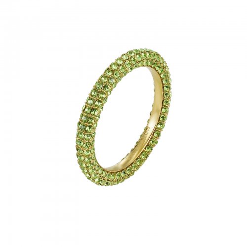 Lola Crystal Ring Lt.Green/Gold