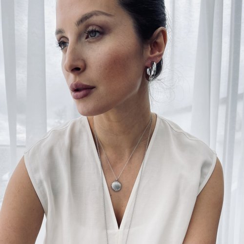 Sway Short Necklace Silver