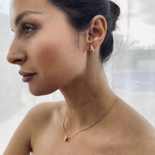 Mini Drop Necklace Gold