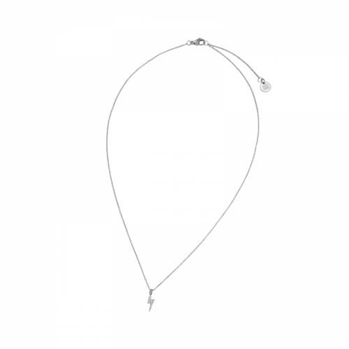 Flash Crystal Necklace Silver