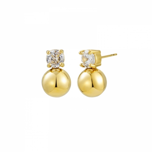 Stella Bead Earring Gold