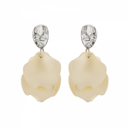 Paloma Small Earring Ivory/Silver