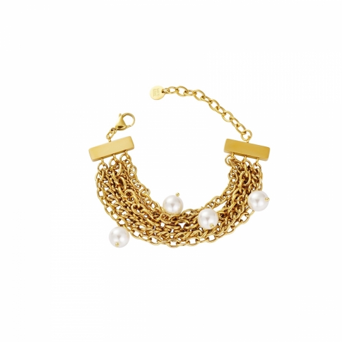 Paris Pearl Bracelet Gold