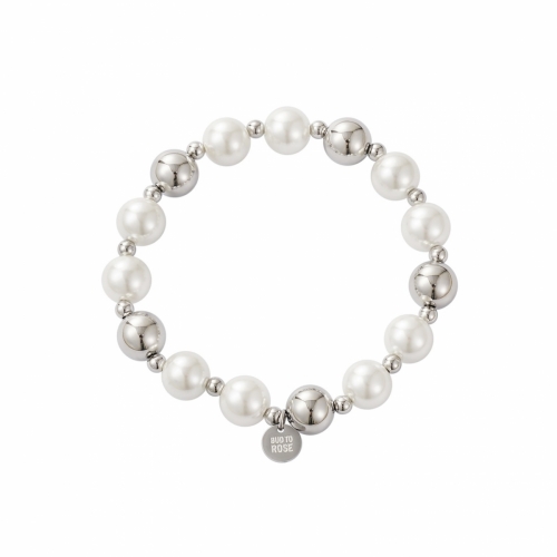 Kelly Pearl Bracelet Silver