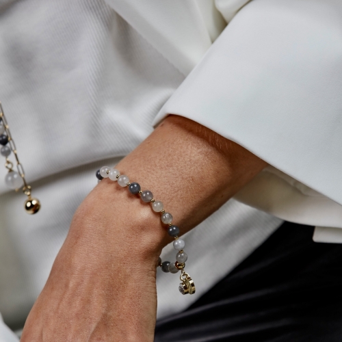Beverly Bracelet Grey/Gold