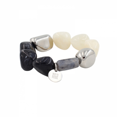 Urban Resin Bracelet Silver