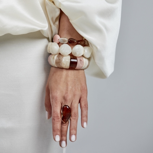 Prisma Resin Bracelet Pink