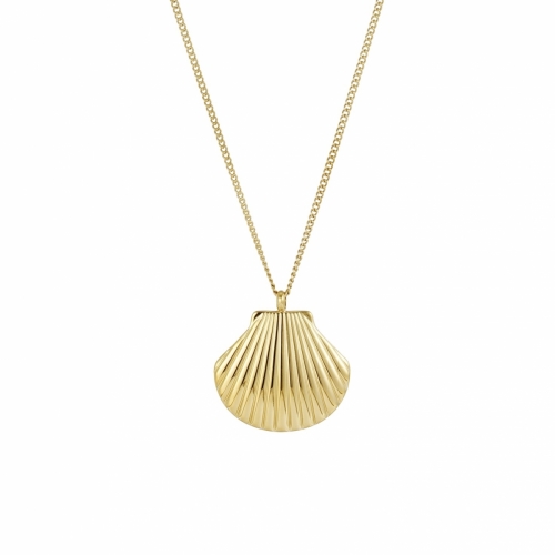 Marbella Shell Necklace Gold
