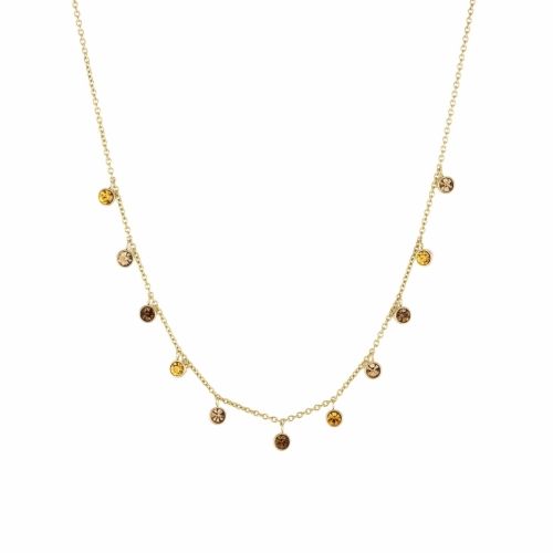 Lima Charm Necklace Amber/Gold
