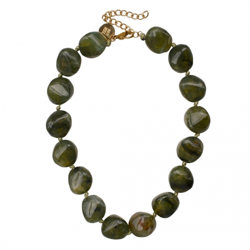 Vibe Resin Necklace Green