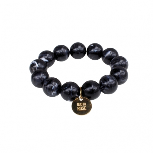 Velvet Resin Bracelet Black