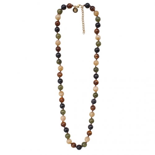 Velvet Resin Long Necklace Mix