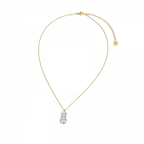 Crystal Necklace Gold