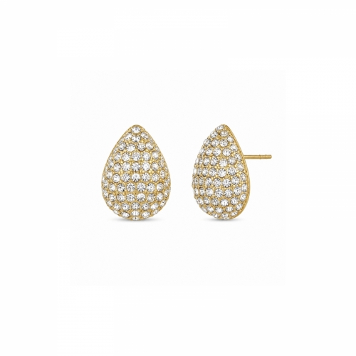 Drop Crystal Earring Gold 