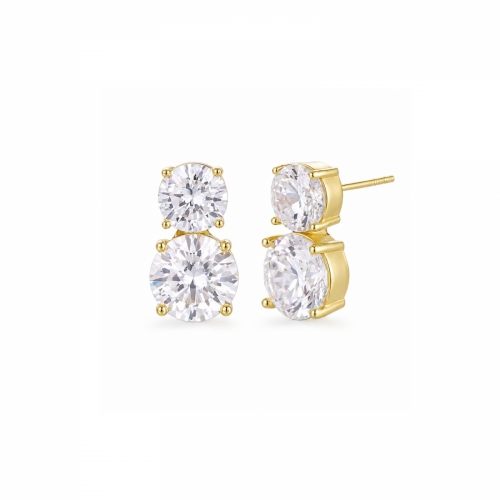 Crystal Earring Gold