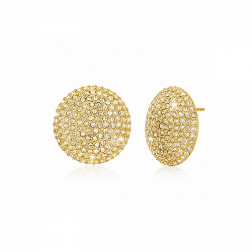 Rondo Crystal Earring Gold