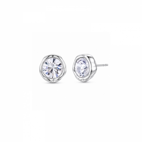 Bash Earring Clear/Silver