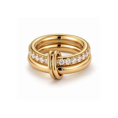 Link Double Ring Gold