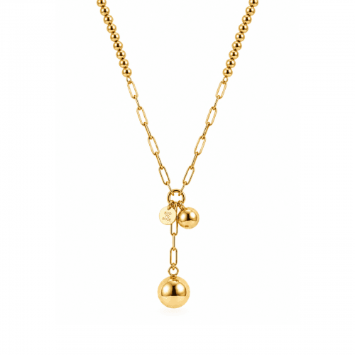 Brea Bead Necklace Gold
