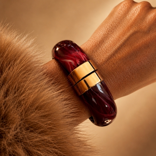 Bali Resin Bracelet Red