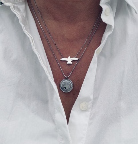 Dove Necklace Steel