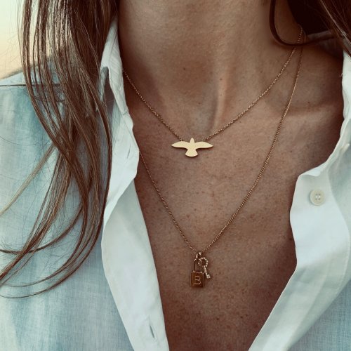Dove Necklace Gold