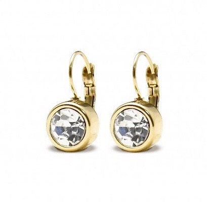 Lima Earring Clear/Gold 